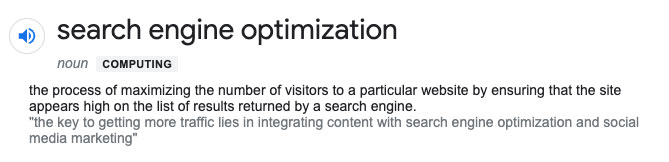 SEO definition